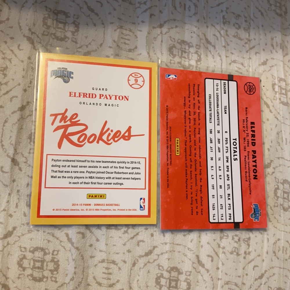 Eldrid Payton Rookie Cards - Picture 3 of 3